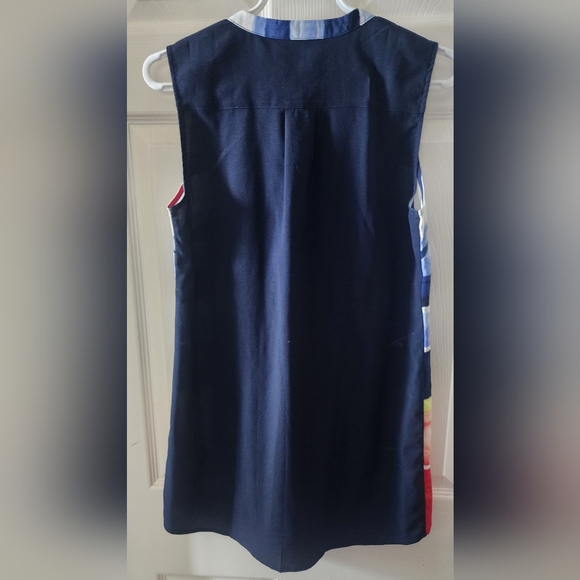 Alfred Sung Colourful Sleeveless Blouse Tanktop, size XSmall but fits Medium - Picture 3 of 4